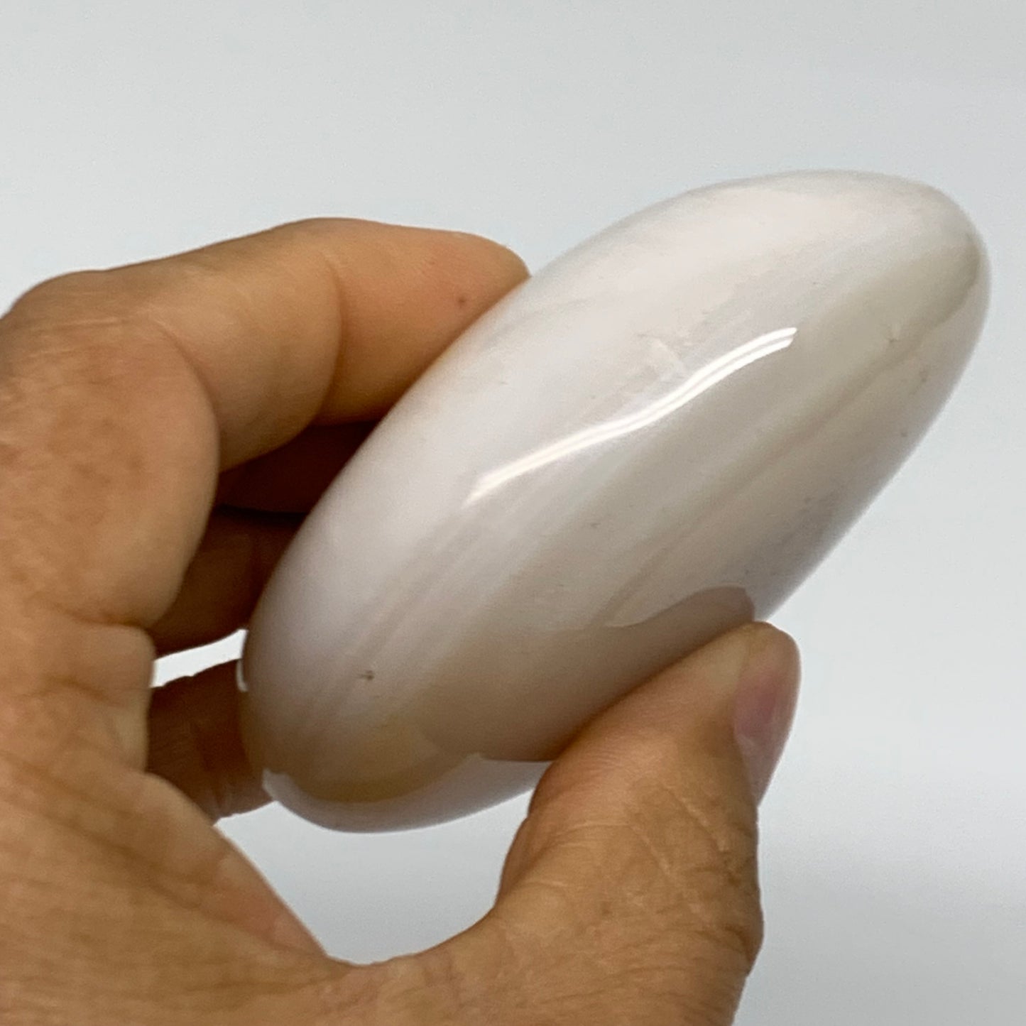 183.7g, 2.8"x2.3"x1.2" Natural Ocean Jasper Palm-Stone Orbicular Jasper, B38190