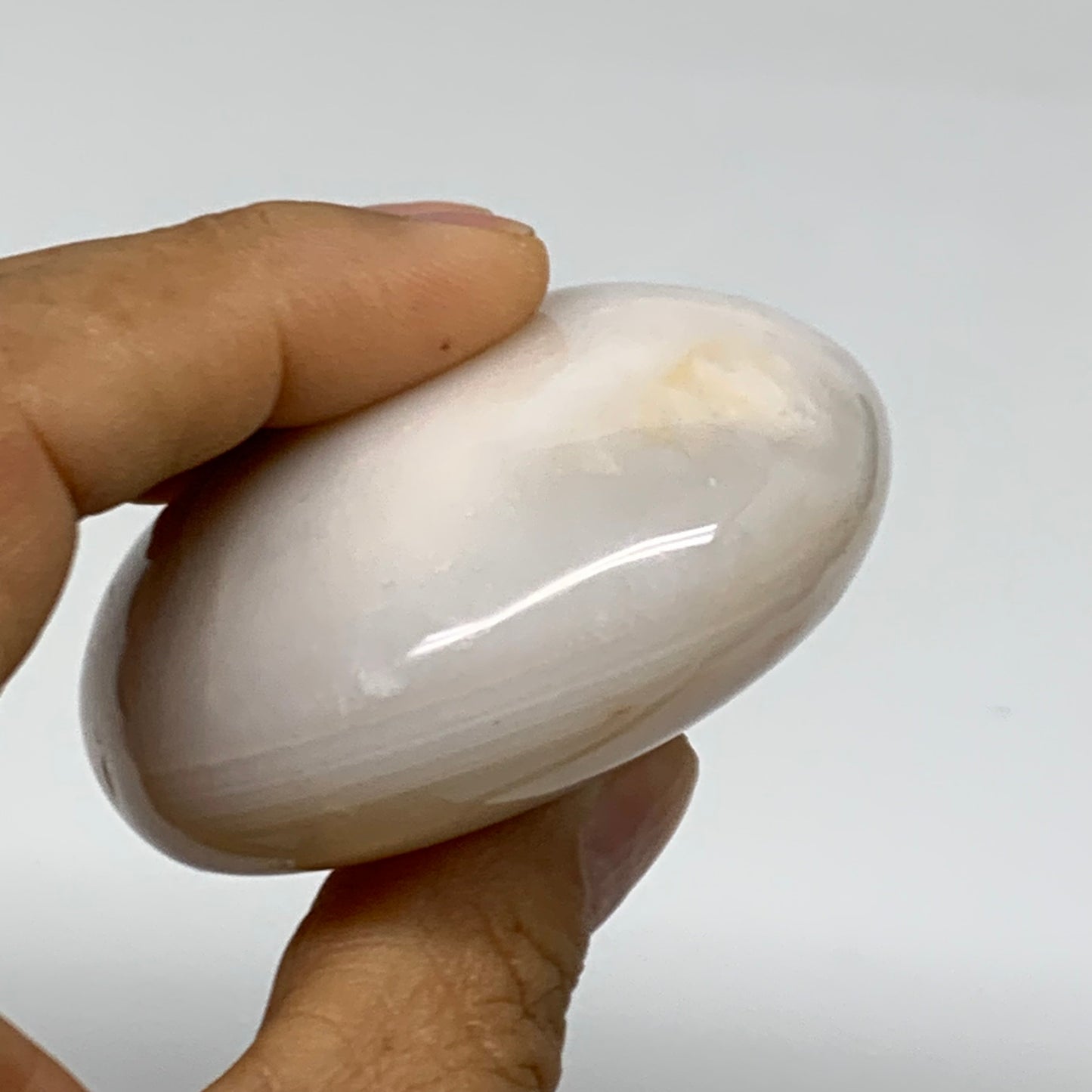 183.7g, 2.8"x2.3"x1.2" Natural Ocean Jasper Palm-Stone Orbicular Jasper, B38190