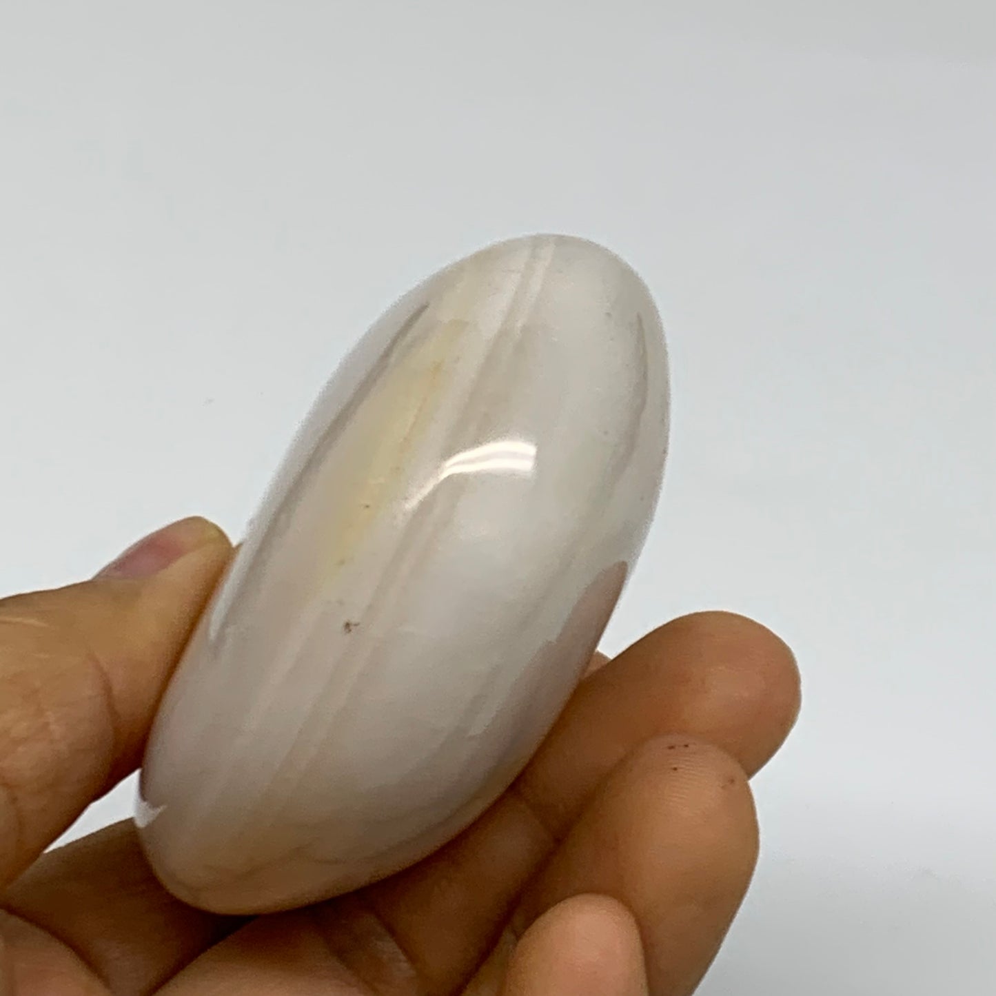 183.7g, 2.8"x2.3"x1.2" Natural Ocean Jasper Palm-Stone Orbicular Jasper, B38190