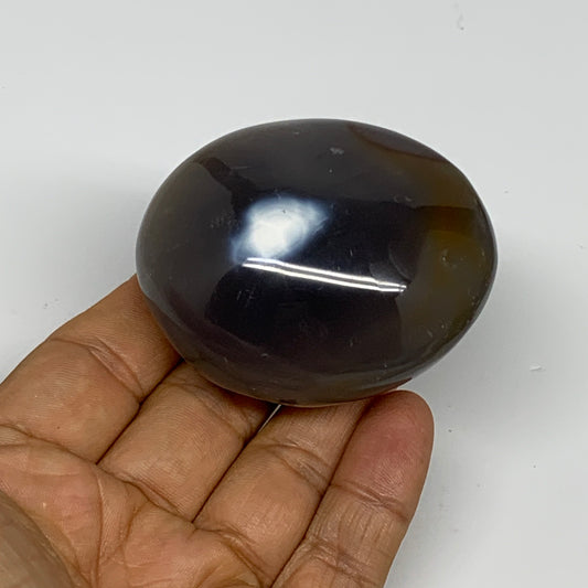 139.2g, 2.4"x2.1"x1.3" Orca Agate Palm-Stone Reiki Energy Crystal Reiki, B28682