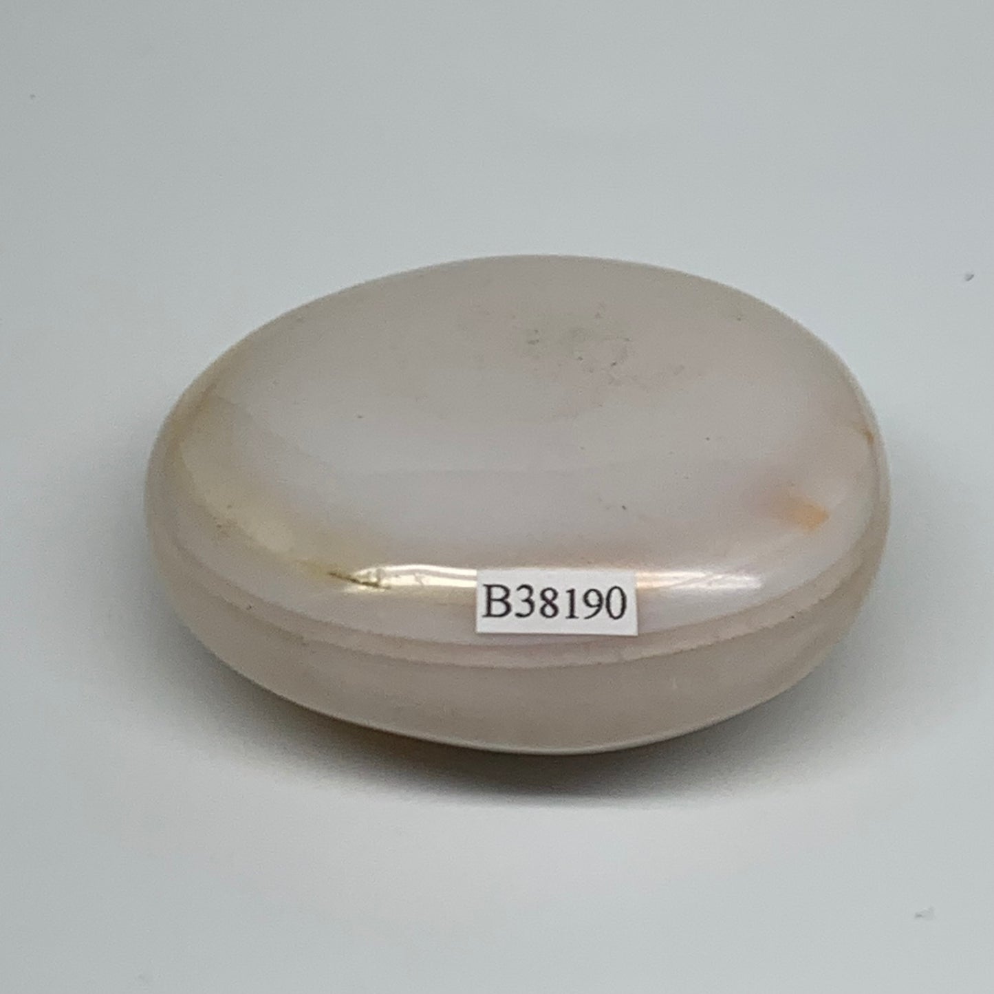 183.7g, 2.8"x2.3"x1.2" Natural Ocean Jasper Palm-Stone Orbicular Jasper, B38190