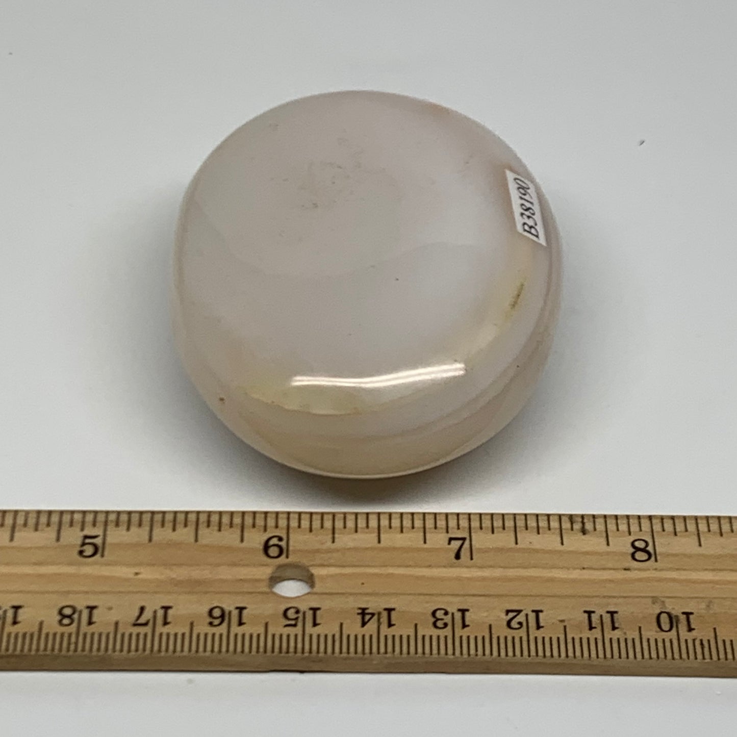 183.7g, 2.8"x2.3"x1.2" Natural Ocean Jasper Palm-Stone Orbicular Jasper, B38190