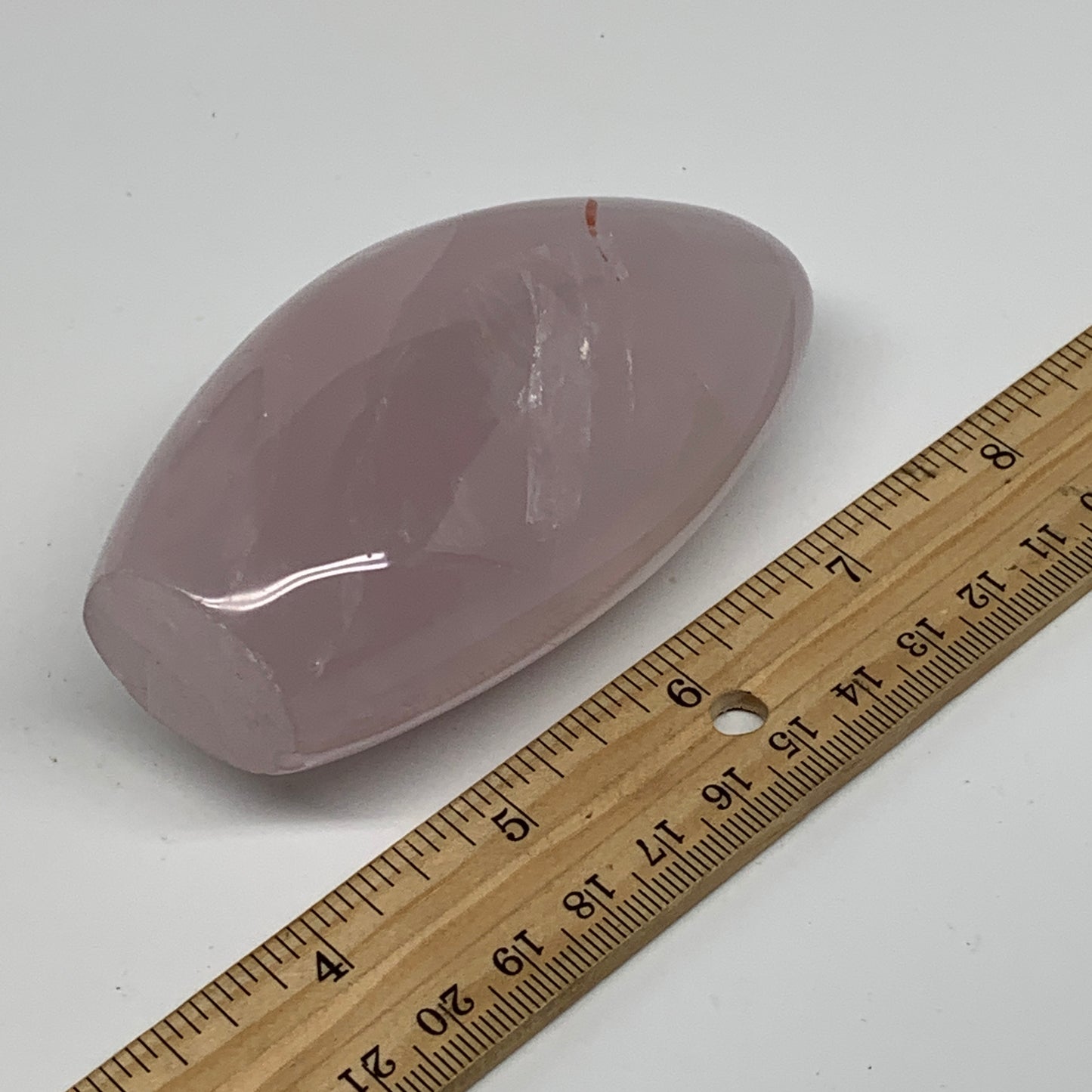 0.63 lbs, 3.7"x2"x1.6", Rose Quartz Crystal Freeform Polished Crystal, B37345