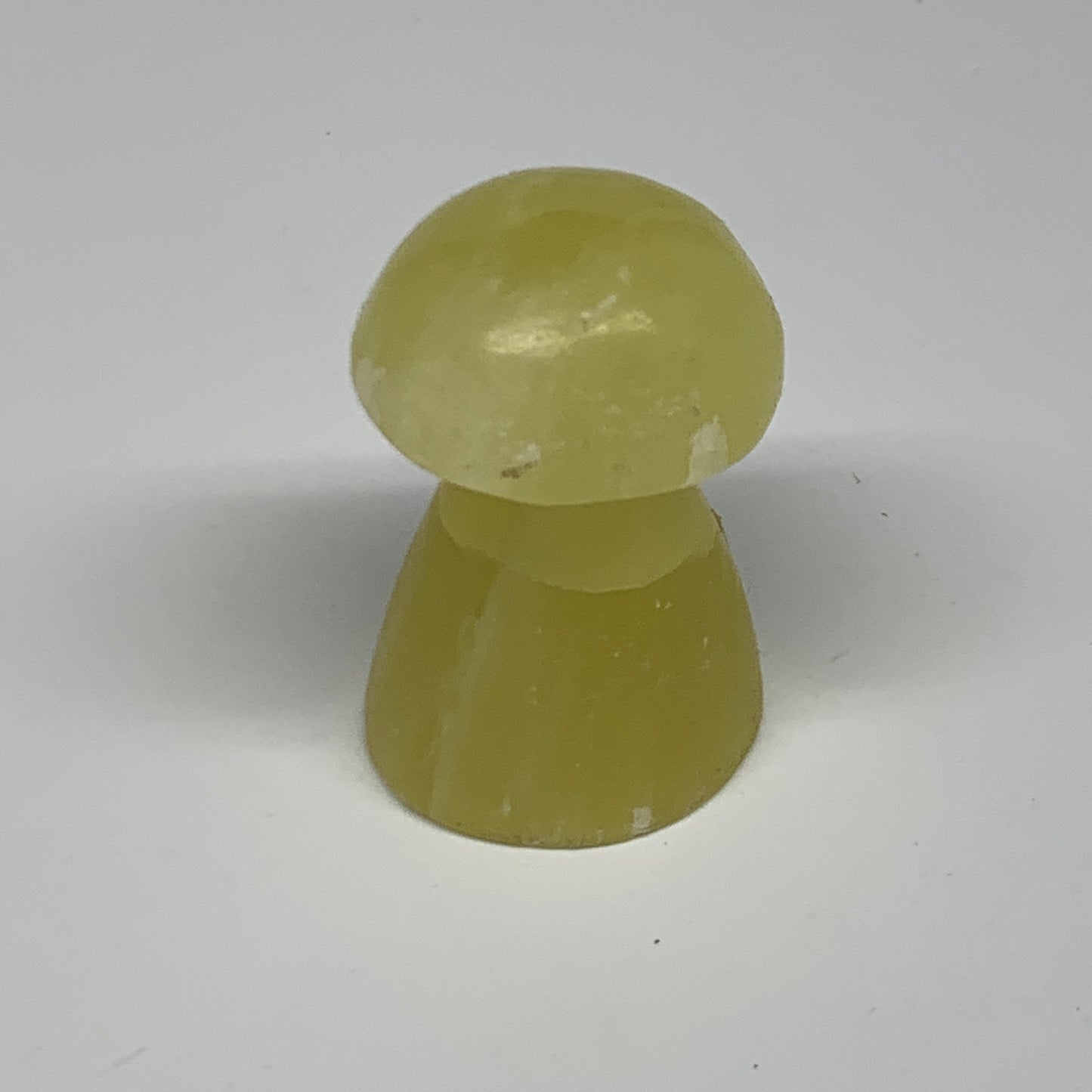 72g, 1.9"x1.2" Natural Lemon Calcite Mushroom Gemstone @Pakistan, B31673
