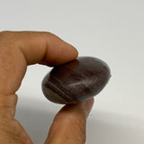 78.8g,  2.4"x1.5"x0.9", Narmada Shiva Lingam Palm-Stone Polished, B29403