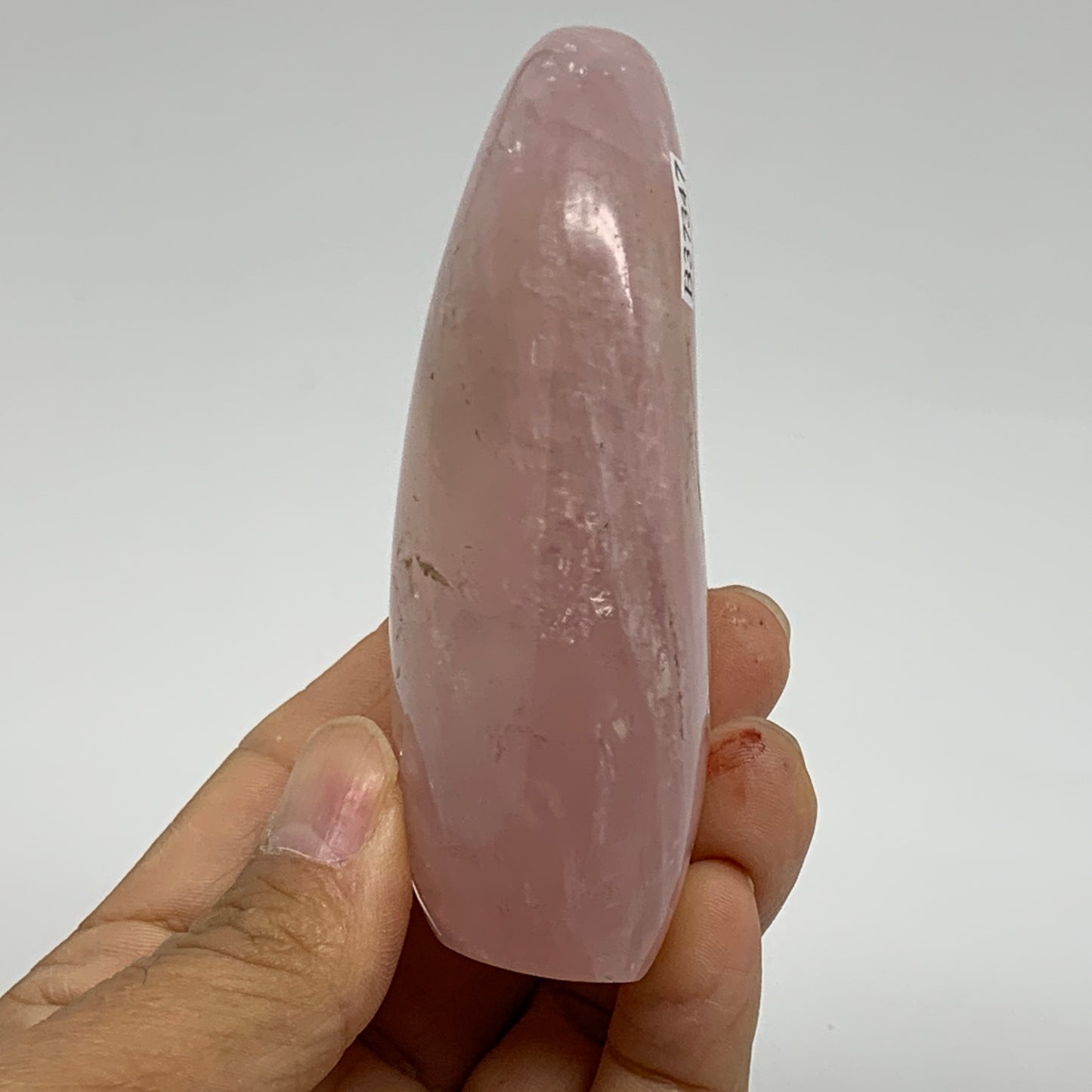 0.49 lbs, 3.5"x2.2"x1.1", Rose Quartz Crystal Freeform Polished Crystal, B37347