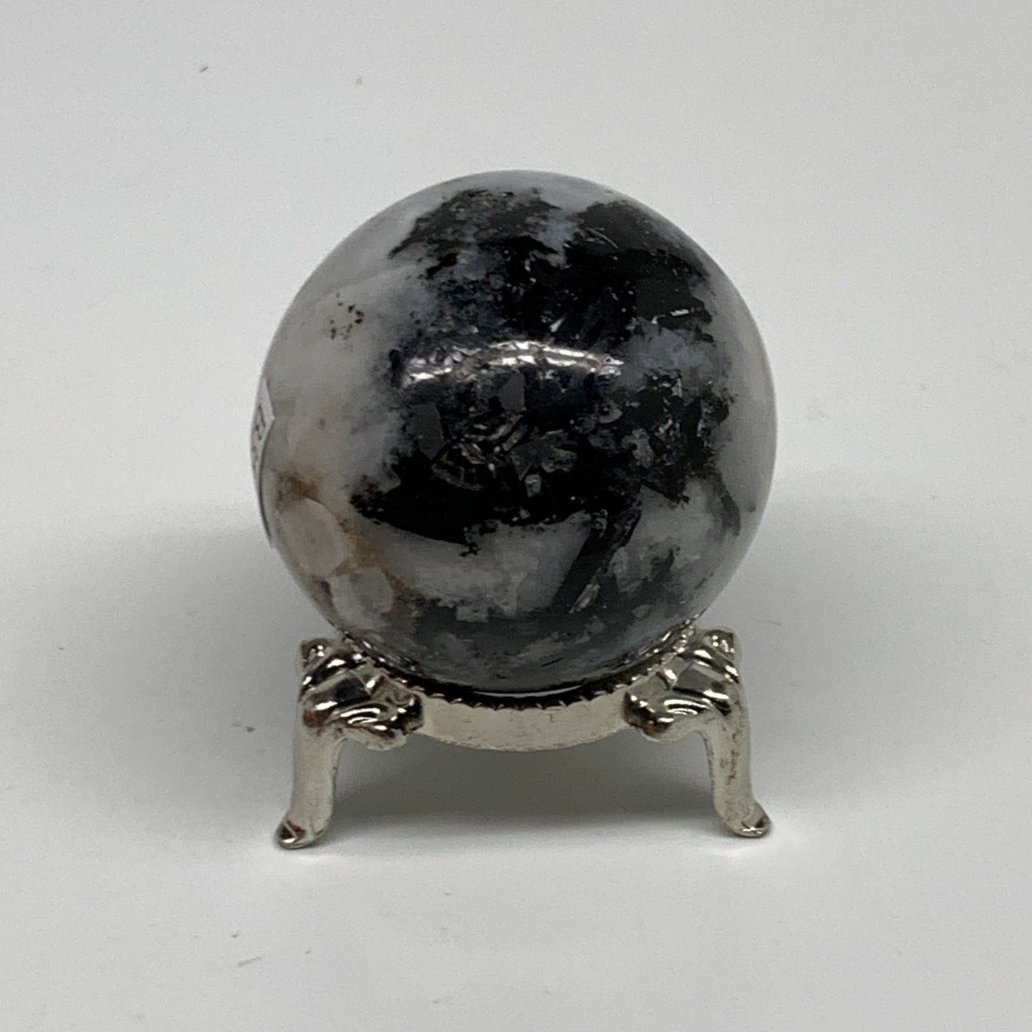 107.9g, 1.6"(41mm), Natural Rainbow Moonstone Sphere Ball Gemstone, B35129