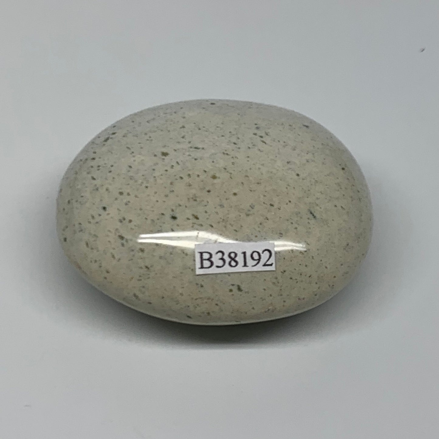 116.6g, 2.3"x2"x1.1" Natural Ocean Jasper Palm-Stone Orbicular Jasper, B38192