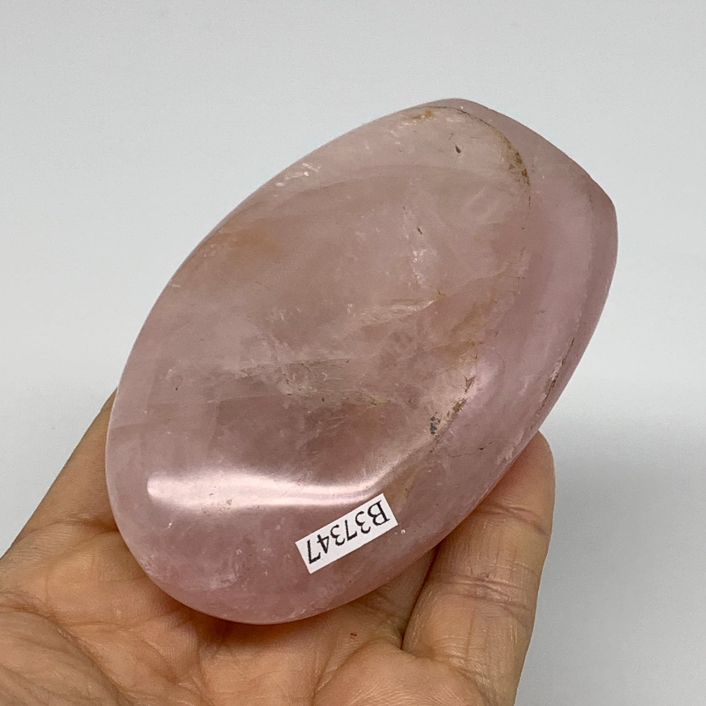 0.49 lbs, 3.5"x2.2"x1.1", Rose Quartz Crystal Freeform Polished Crystal, B37347