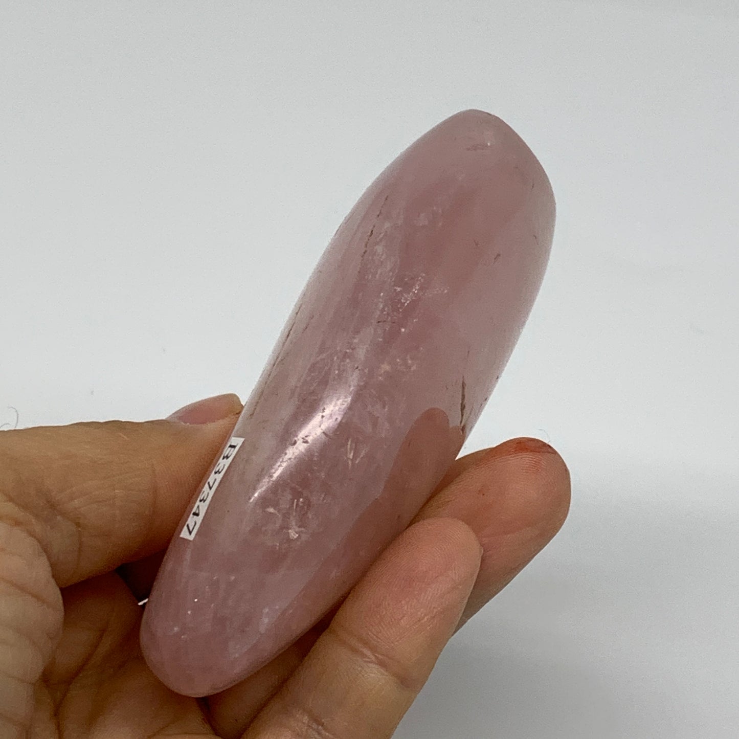 0.49 lbs, 3.5"x2.2"x1.1", Rose Quartz Crystal Freeform Polished Crystal, B37347