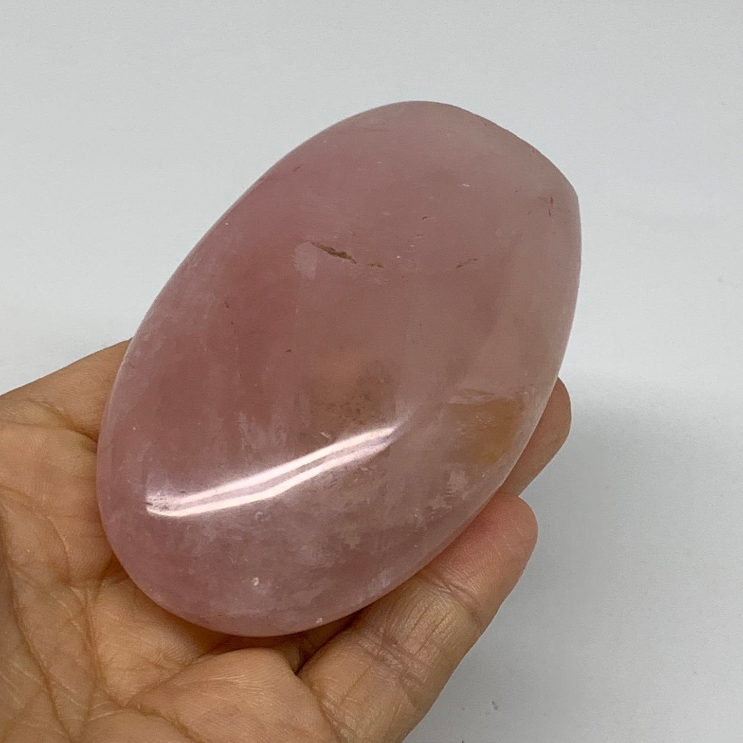 0.49 lbs, 3.5"x2.2"x1.1", Rose Quartz Crystal Freeform Polished Crystal, B37347