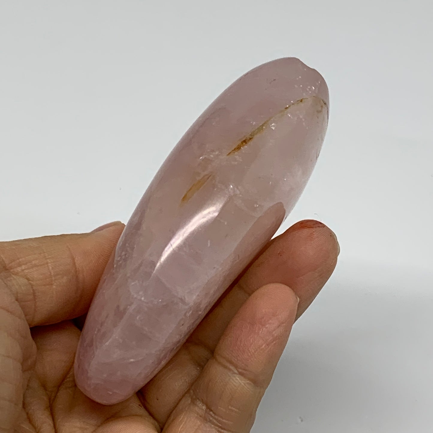 0.49 lbs, 3.5"x2.2"x1.1", Rose Quartz Crystal Freeform Polished Crystal, B37347