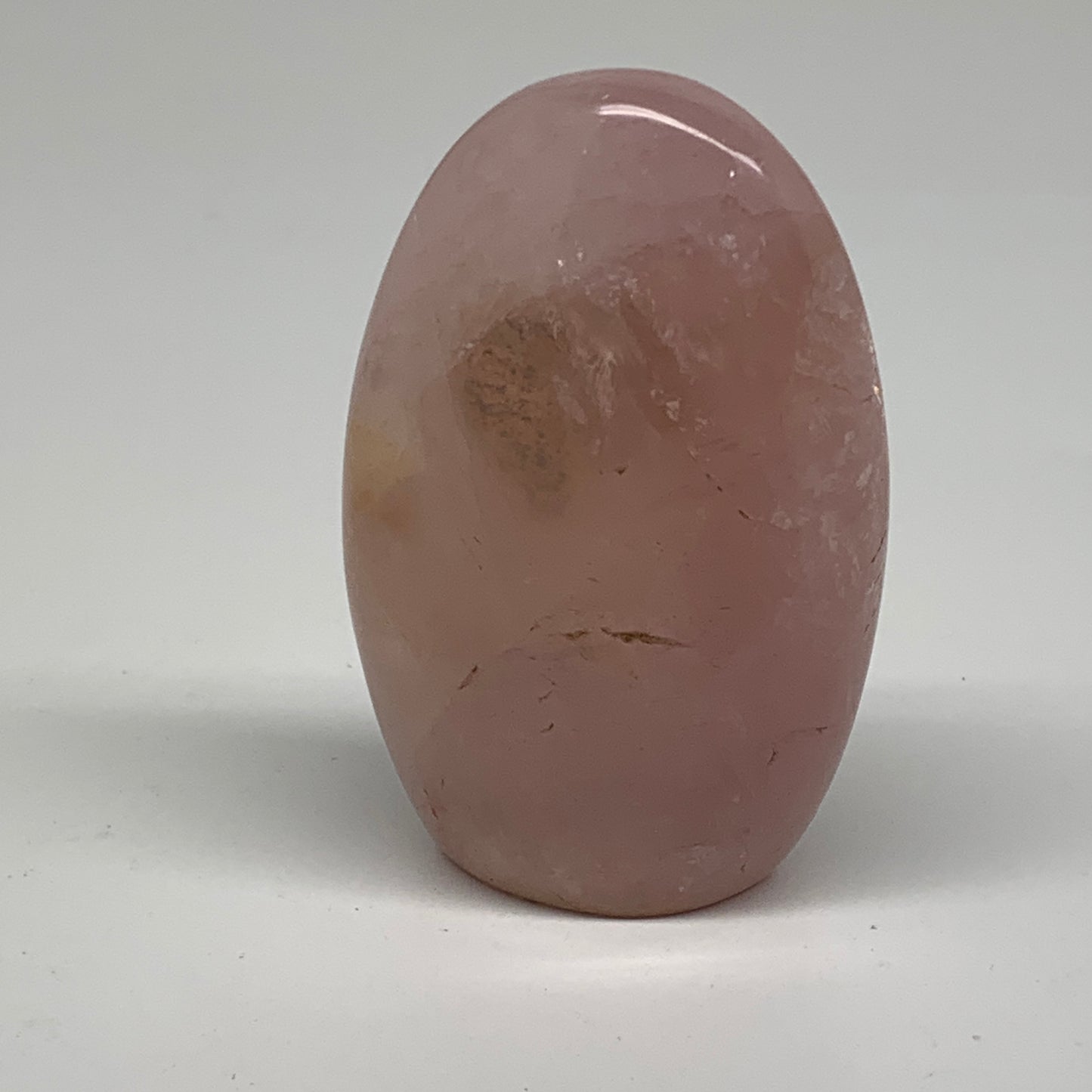 0.49 lbs, 3.5"x2.2"x1.1", Rose Quartz Crystal Freeform Polished Crystal, B37347