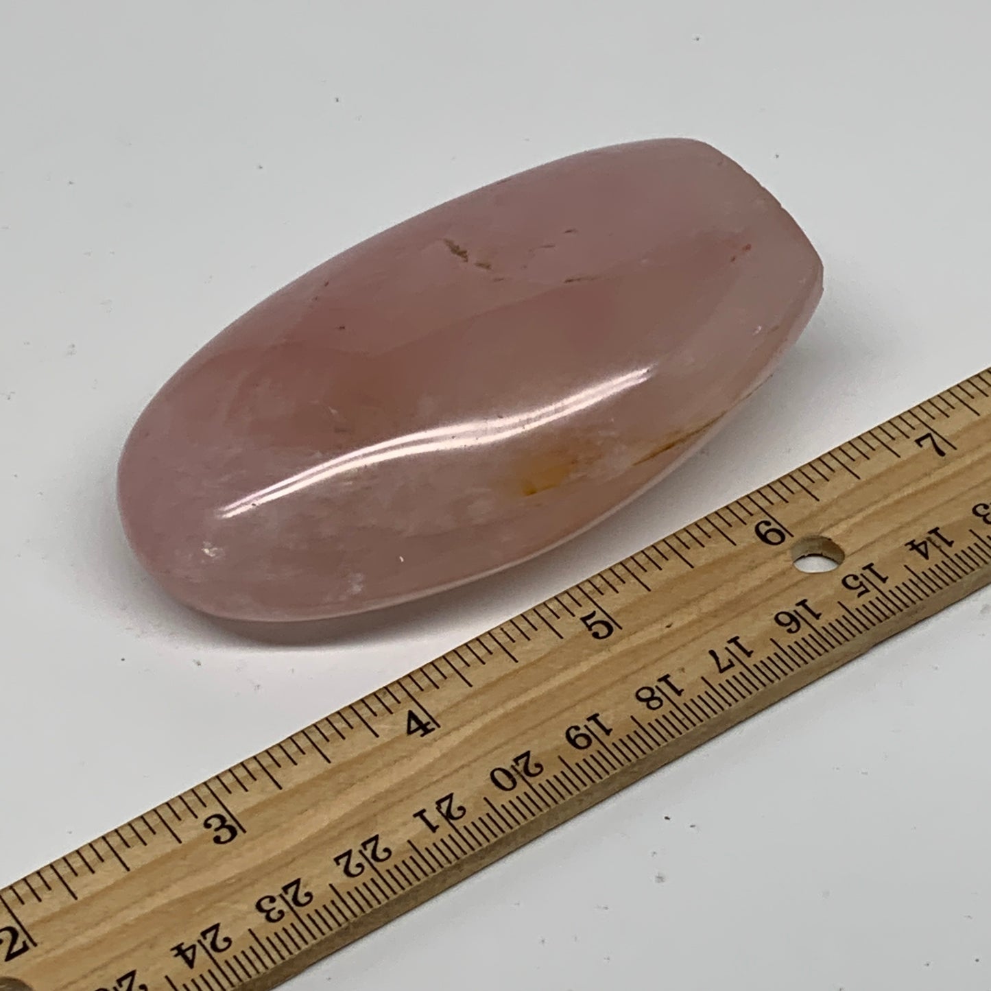 0.49 lbs, 3.5"x2.2"x1.1", Rose Quartz Crystal Freeform Polished Crystal, B37347