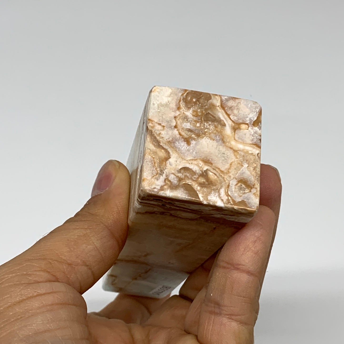 0.57 lbs, 4.5"x1.4"x1.3", Caribbean Calcite Tower Gemstone @Afghanistan, B33705