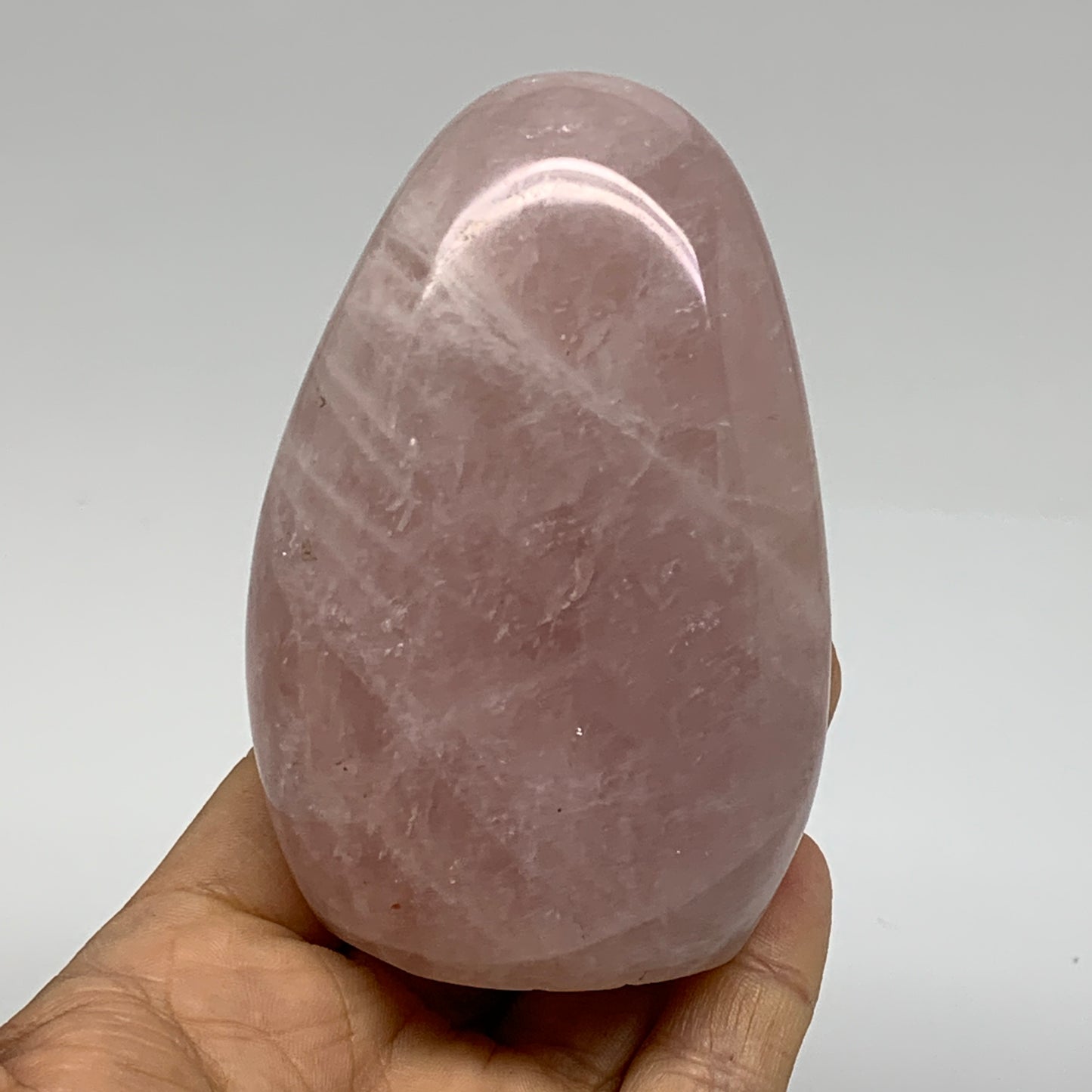 0.82 lbs, 3.7"x2.4"x1.7", Rose Quartz Crystal Freeform Polished Crystal, B37348