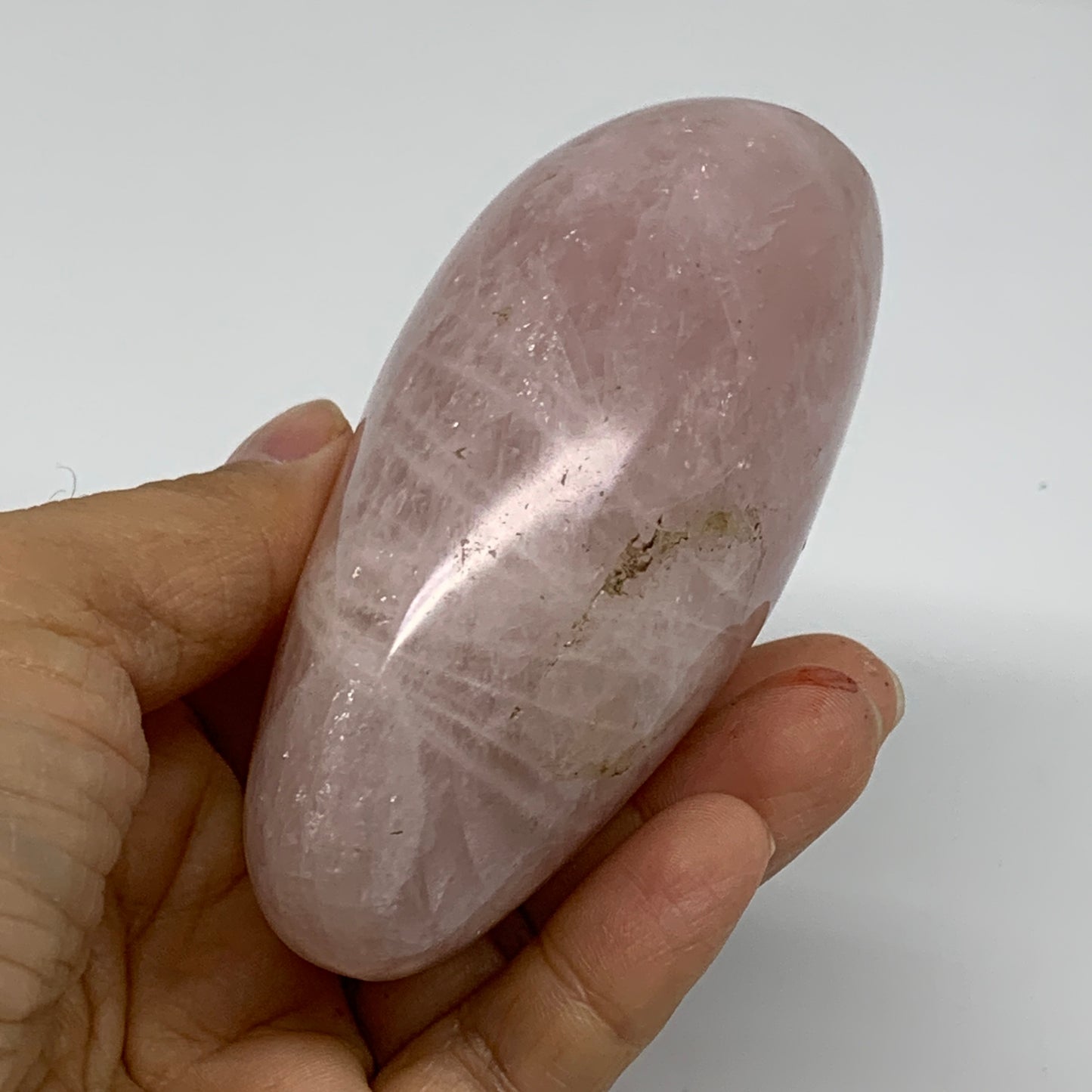 0.82 lbs, 3.7"x2.4"x1.7", Rose Quartz Crystal Freeform Polished Crystal, B37348