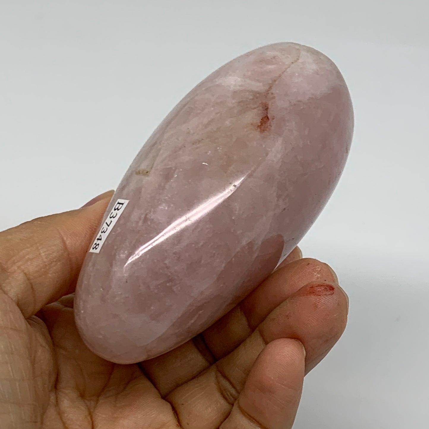 0.82 lbs, 3.7"x2.4"x1.7", Rose Quartz Crystal Freeform Polished Crystal, B37348