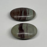 136g,  2.2" - 2.4", 2pcs, Narmada Shiva Lingam Palm-Stone Polished, B29405