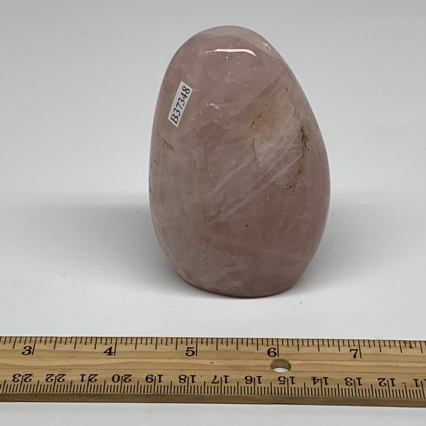 0.82 lbs, 3.7"x2.4"x1.7", Rose Quartz Crystal Freeform Polished Crystal, B37348