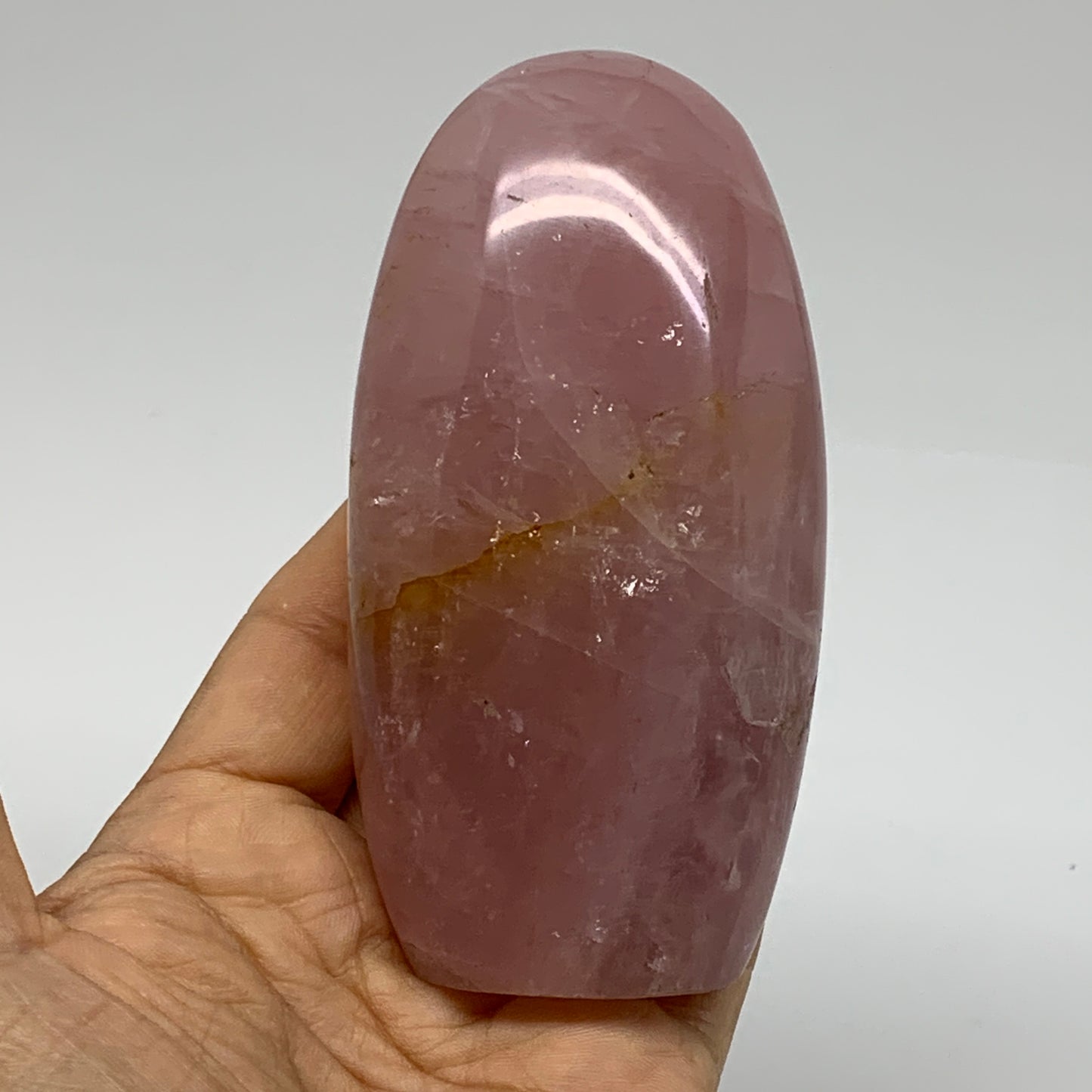 0.79 lbs, 4.1"x2.1"x1.5", Rose Quartz Crystal Freeform Polished Crystal, B37349