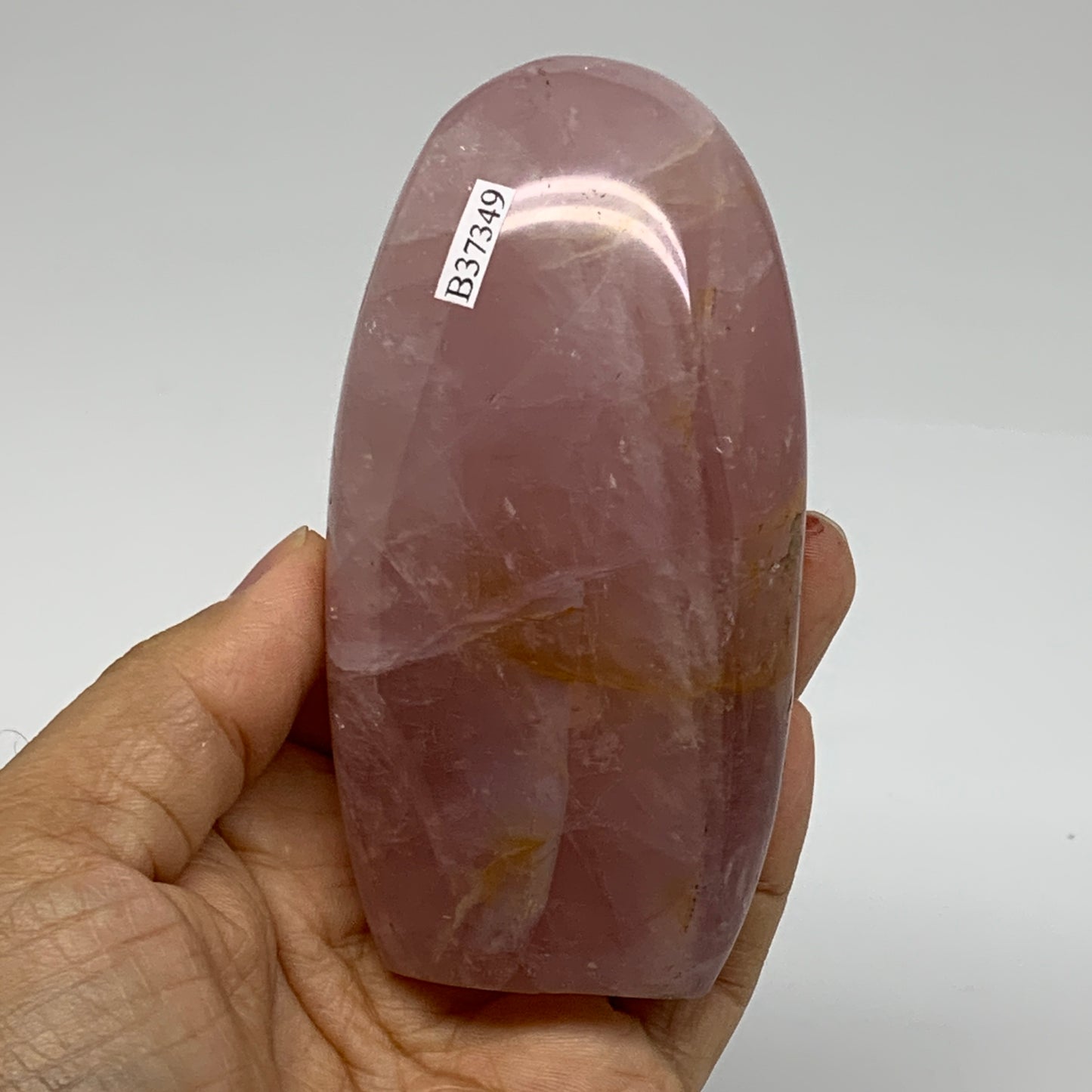 0.79 lbs, 4.1"x2.1"x1.5", Rose Quartz Crystal Freeform Polished Crystal, B37349