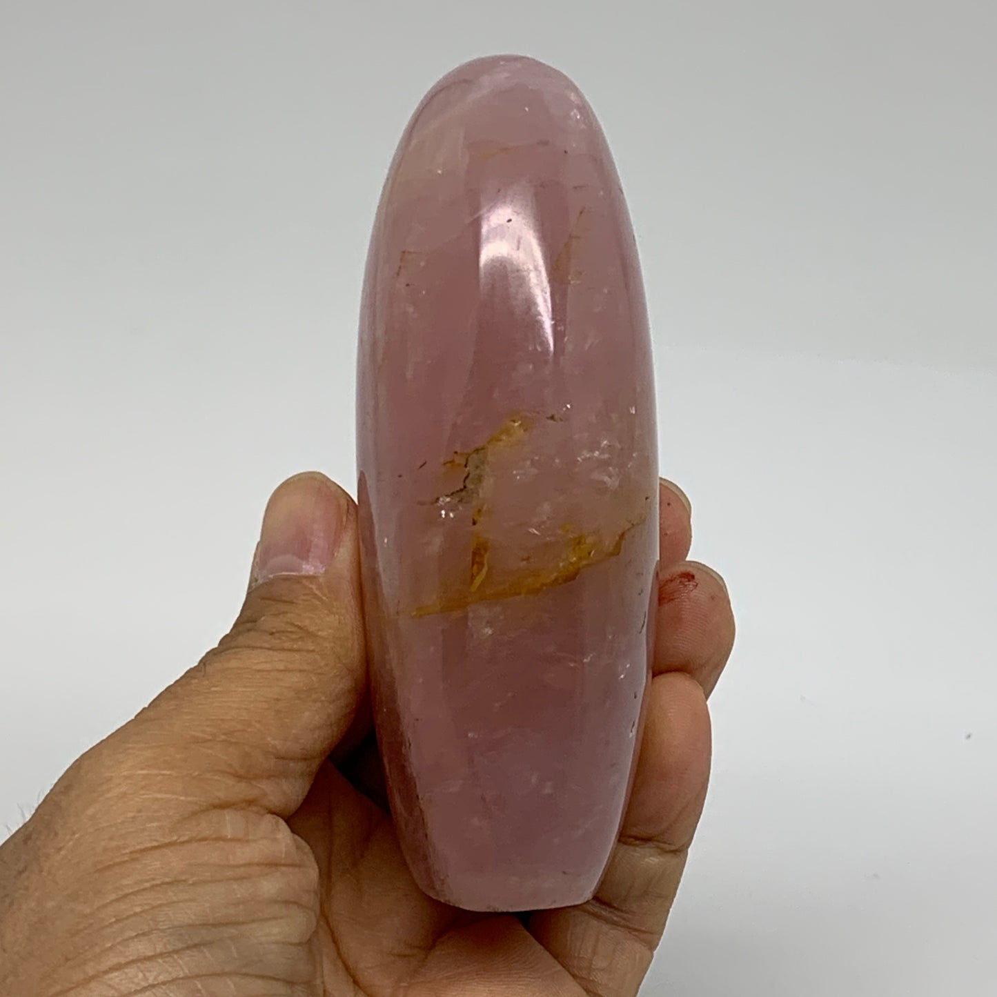 0.79 lbs, 4.1"x2.1"x1.5", Rose Quartz Crystal Freeform Polished Crystal, B37349