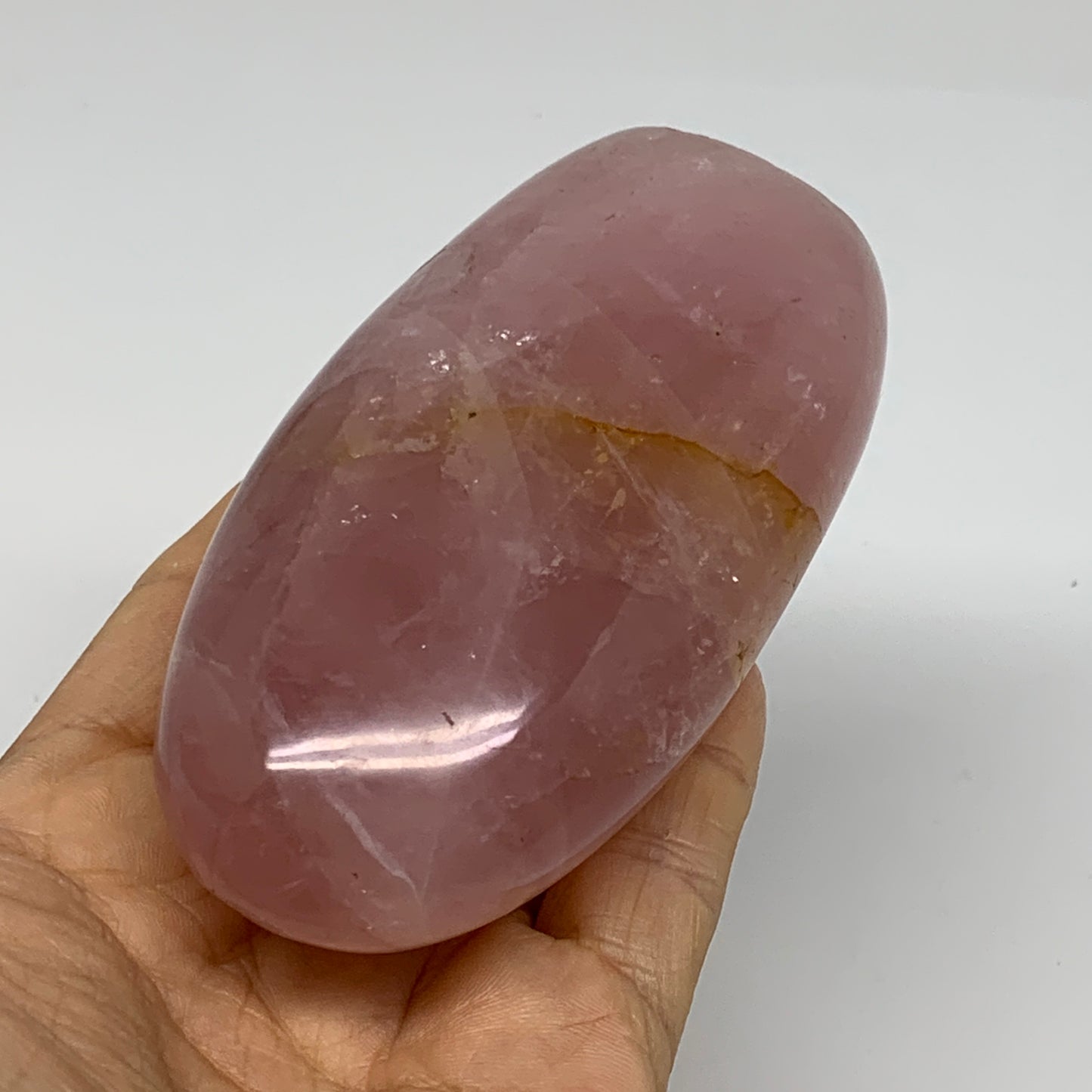0.79 lbs, 4.1"x2.1"x1.5", Rose Quartz Crystal Freeform Polished Crystal, B37349