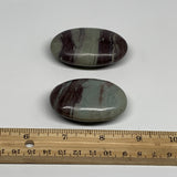 120.9g,  2.2" - 2.4", 2pcs, Narmada Shiva Lingam Palm-Stone Polished, B29406