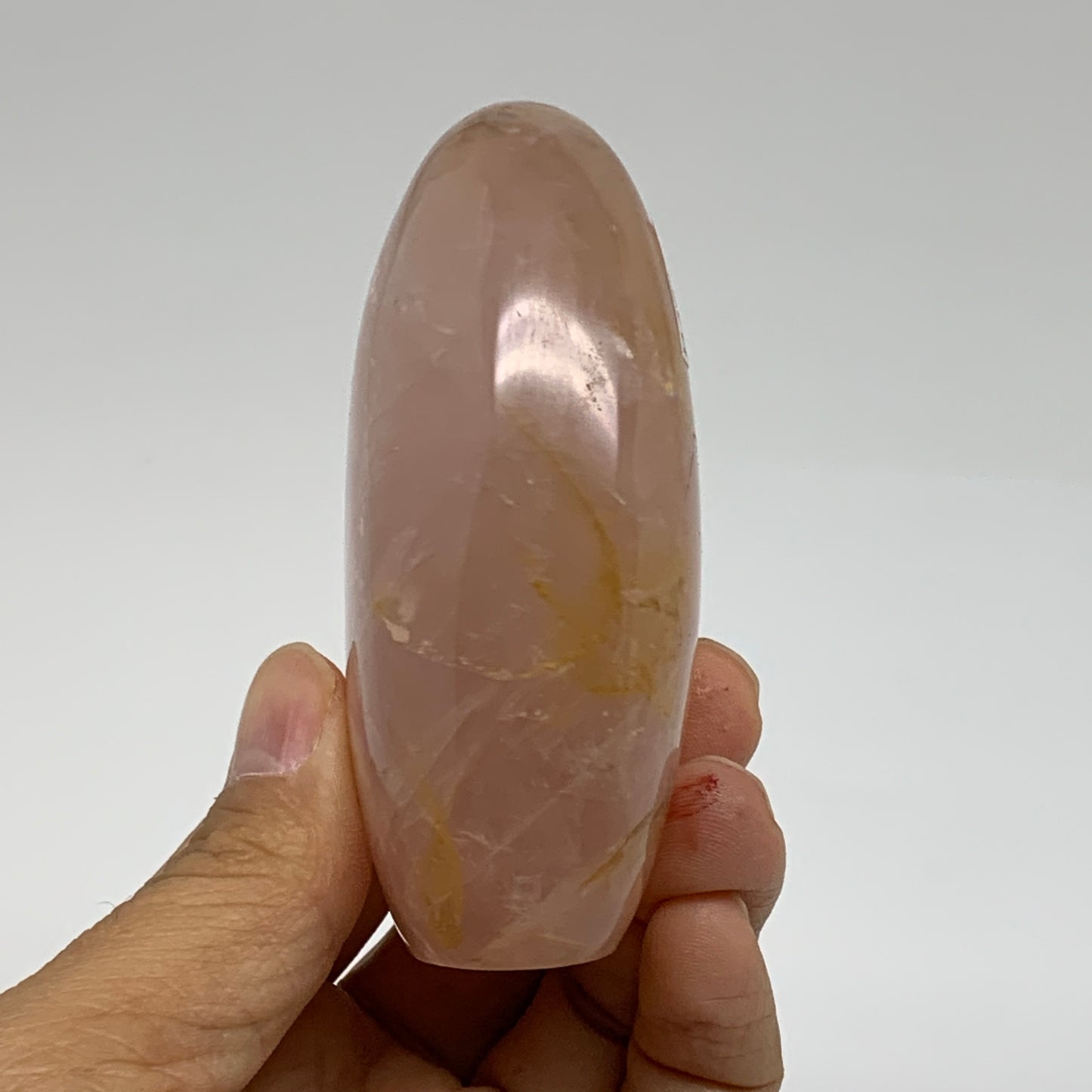 0.56 lbs, 3.2"x2.2"x1.3", Rose Quartz Crystal Freeform Polished Crystal, B37350