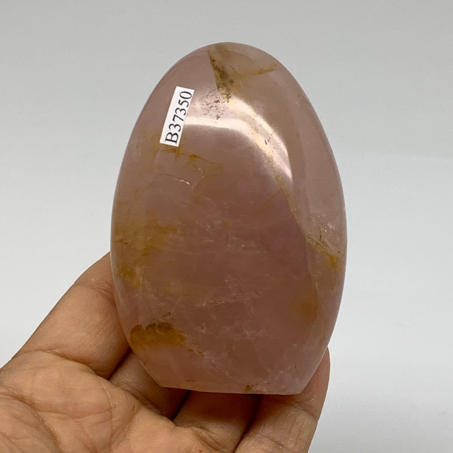 0.56 lbs, 3.2"x2.2"x1.3", Rose Quartz Crystal Freeform Polished Crystal, B37350