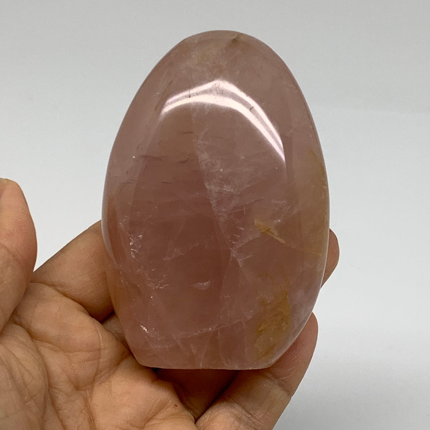 0.56 lbs, 3.2"x2.2"x1.3", Rose Quartz Crystal Freeform Polished Crystal, B37350