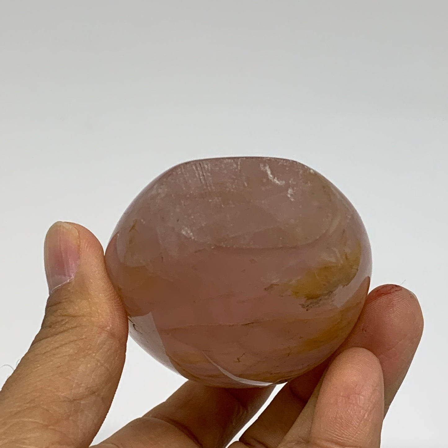 0.56 lbs, 3.2"x2.2"x1.3", Rose Quartz Crystal Freeform Polished Crystal, B37350