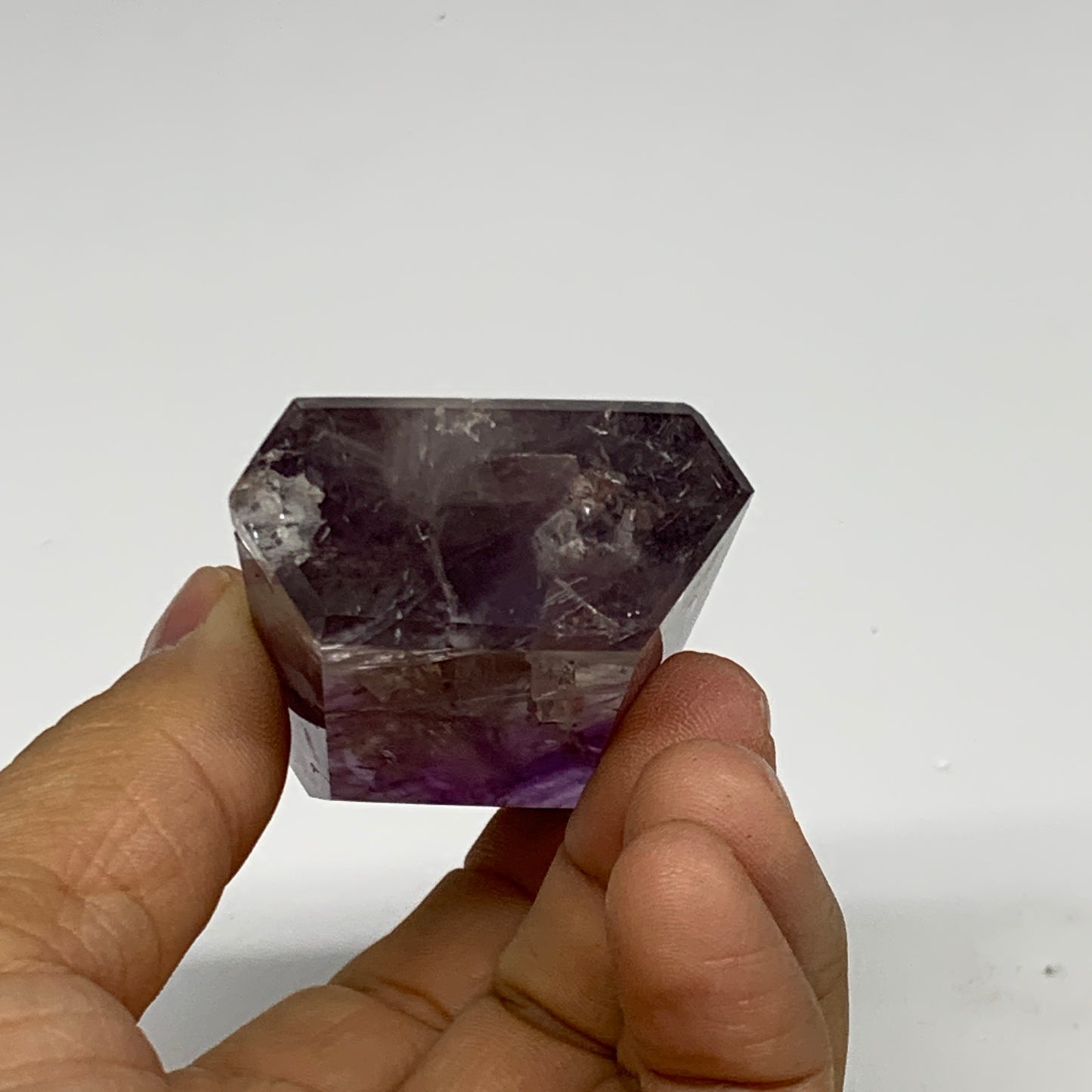 82.2g, 2.6"x1.6"x0.8", Natural Amethyst Tower Point Obelisk @Brazil, B32321