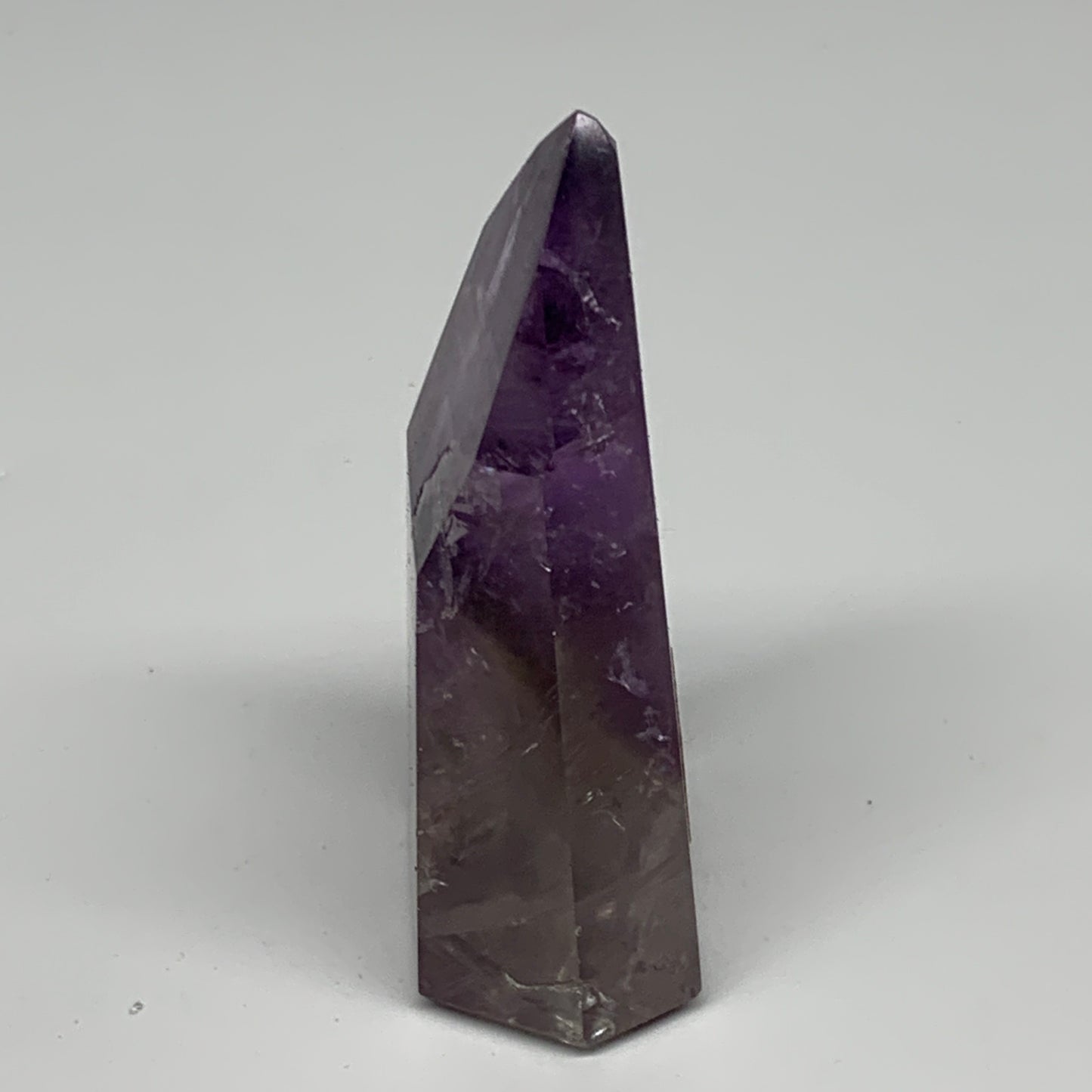 82.2g, 2.6"x1.6"x0.8", Natural Amethyst Tower Point Obelisk @Brazil, B32321