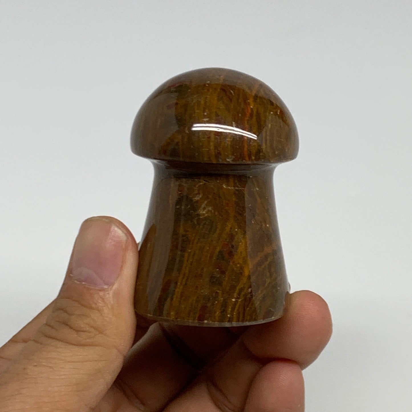 115g, 2.1"x1.4" Natural Onxy Mushroom Gemstone @Pakistan, B30176