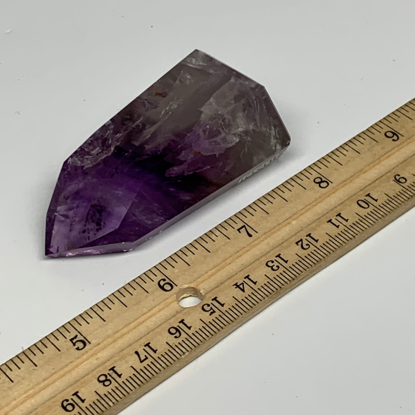 82.2g, 2.6"x1.6"x0.8", Natural Amethyst Tower Point Obelisk @Brazil, B32321