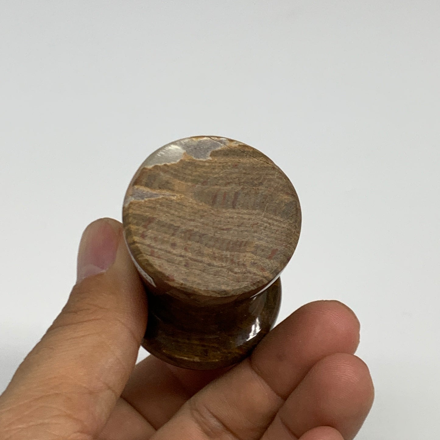 115g, 2.1"x1.4" Natural Onxy Mushroom Gemstone @Pakistan, B30176