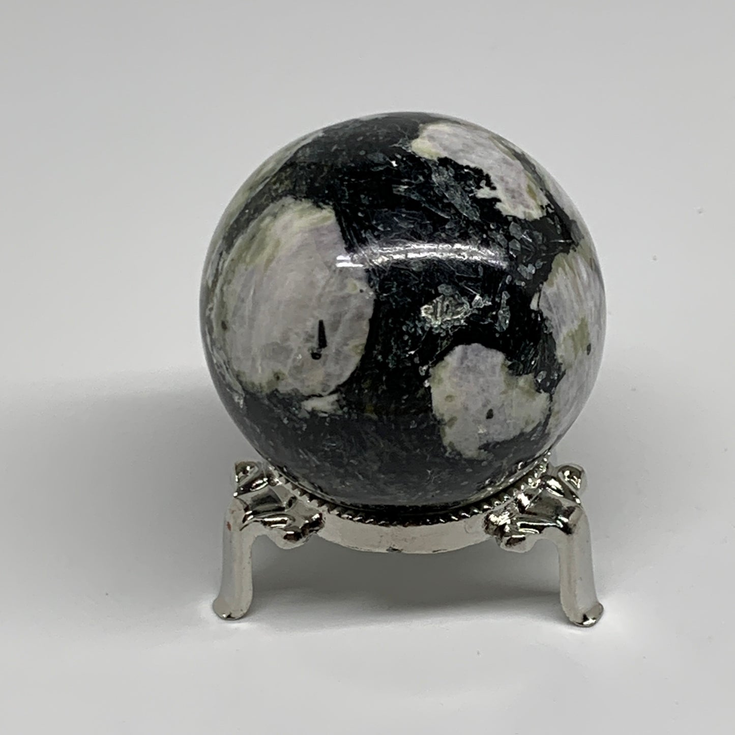 232.1g, 2.1"(53mm), Natural Rainbow Moonstone Sphere Ball Gemstone, B34344