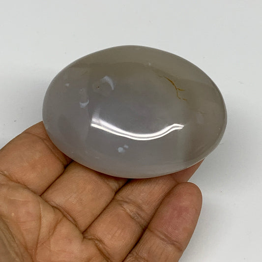 102g, 2.5"x1.9"x1" Orca Agate Palm-Stone Reiki Energy Crystal Reiki, B28675