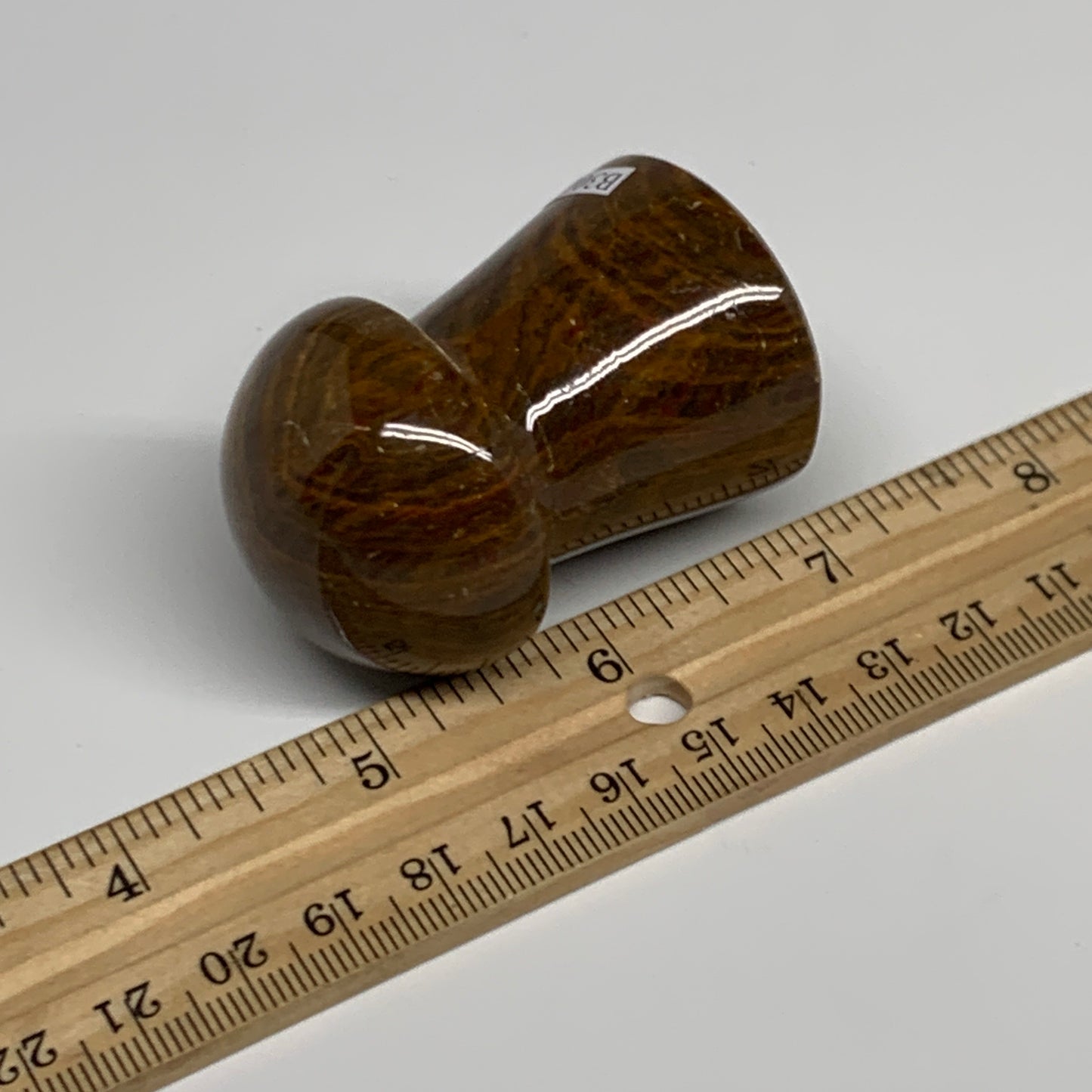 115g, 2.1"x1.4" Natural Onxy Mushroom Gemstone @Pakistan, B30176