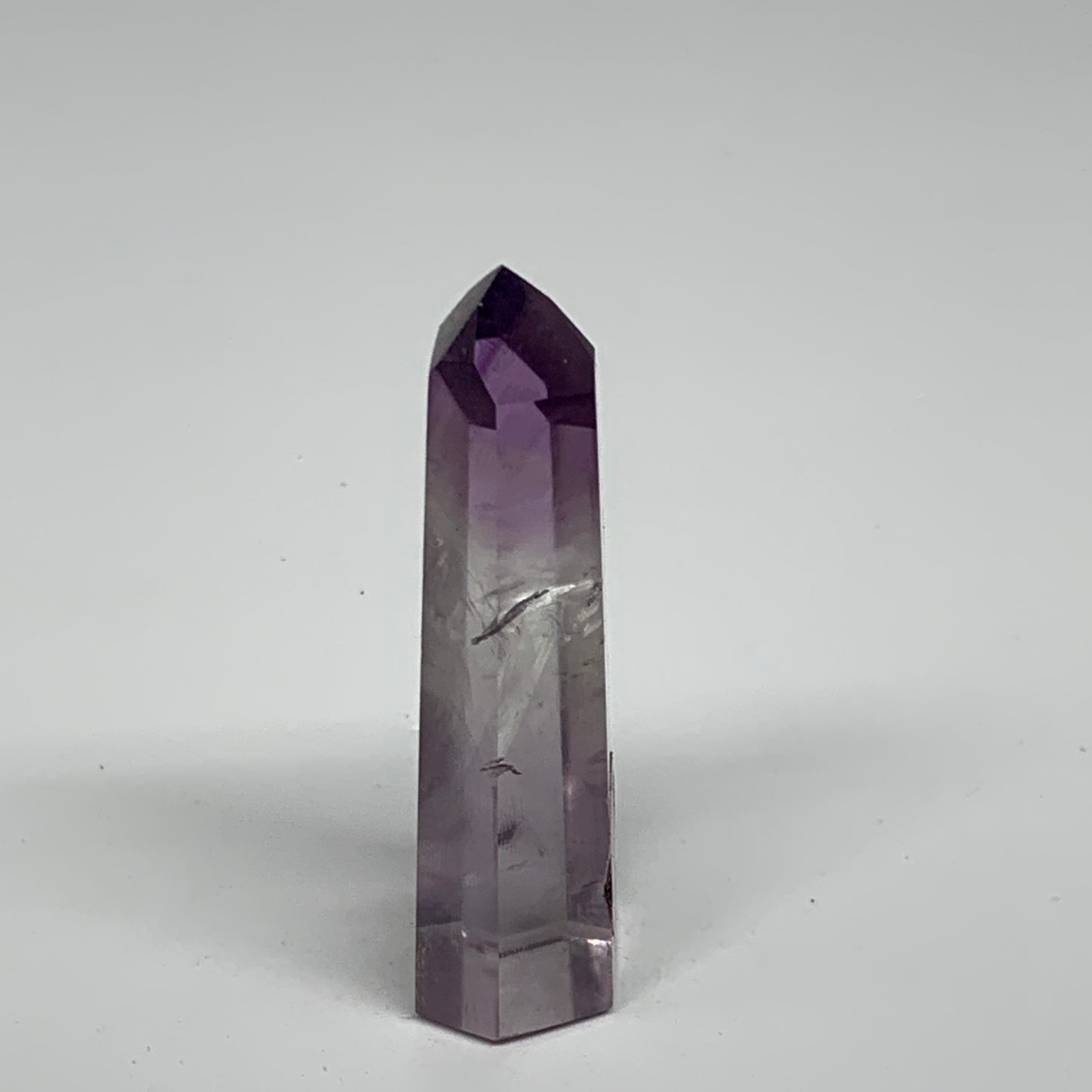 34.2g, 2.5"x0.9"x0.6", Natural Amethyst Tower Point Obelisk @Brazil, B32322
