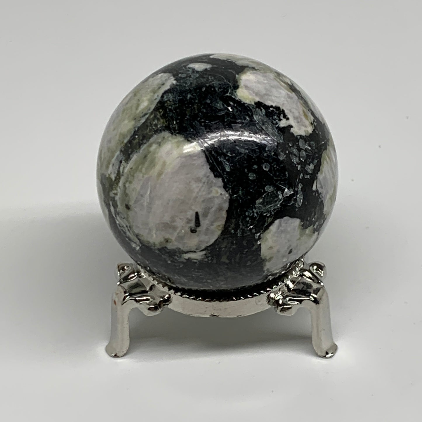 232.1g, 2.1"(53mm), Natural Rainbow Moonstone Sphere Ball Gemstone, B34344