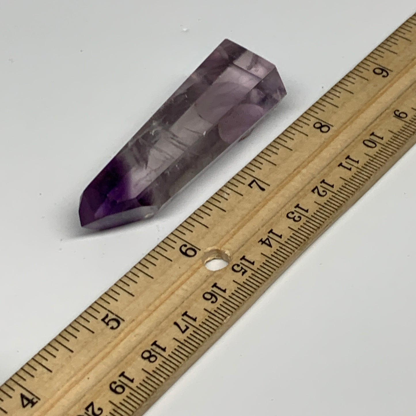 34.2g, 2.5"x0.9"x0.6", Natural Amethyst Tower Point Obelisk @Brazil, B32322