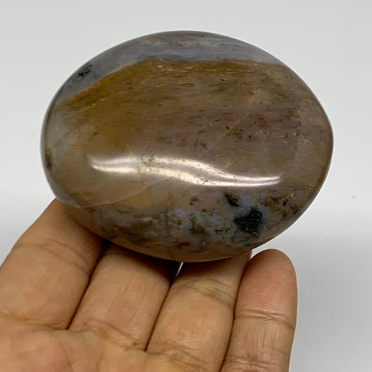 180g, 2.7"x2.3"x1.3" Natural Ocean Jasper Palm-Stone Orbicular Jasper, B38199