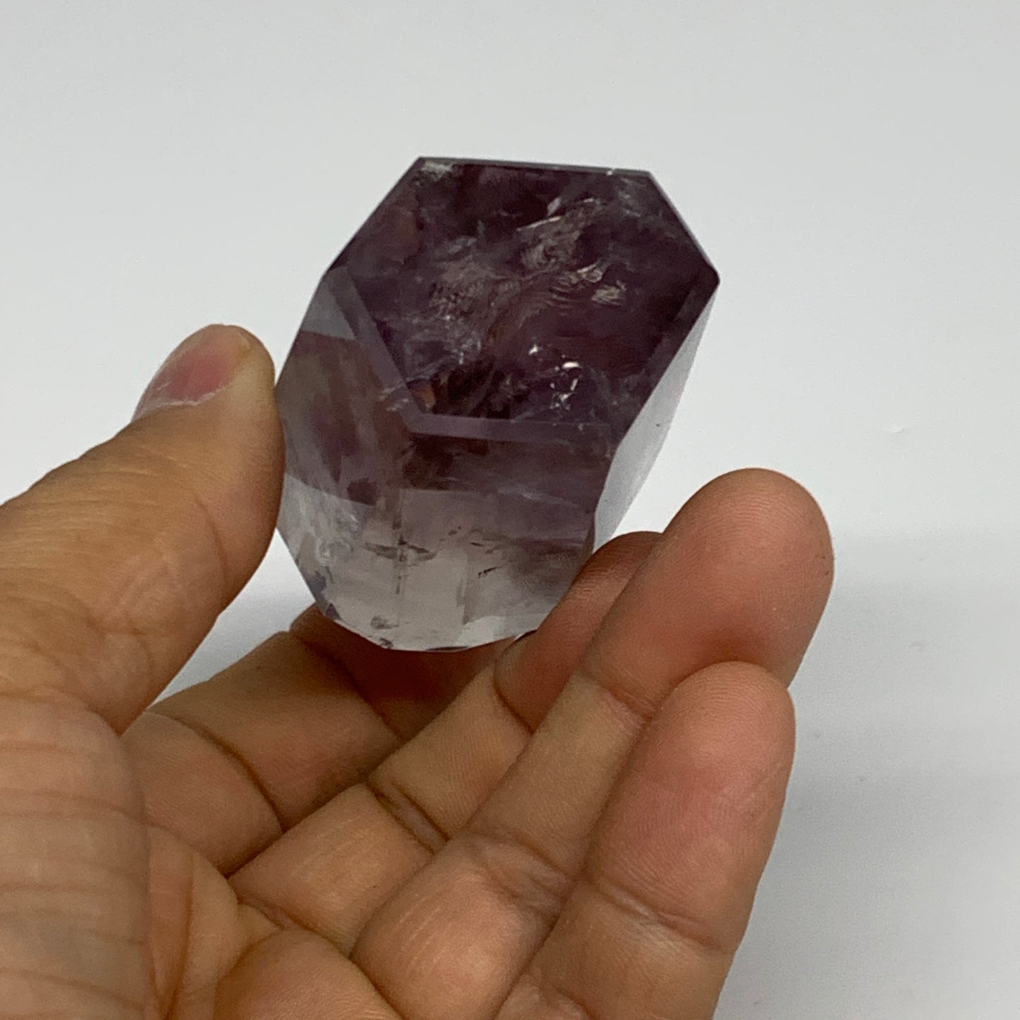 97.7g, 2.4"x1.5"x1.1", Natural Amethyst Tower Point Obelisk @Brazil, B32323