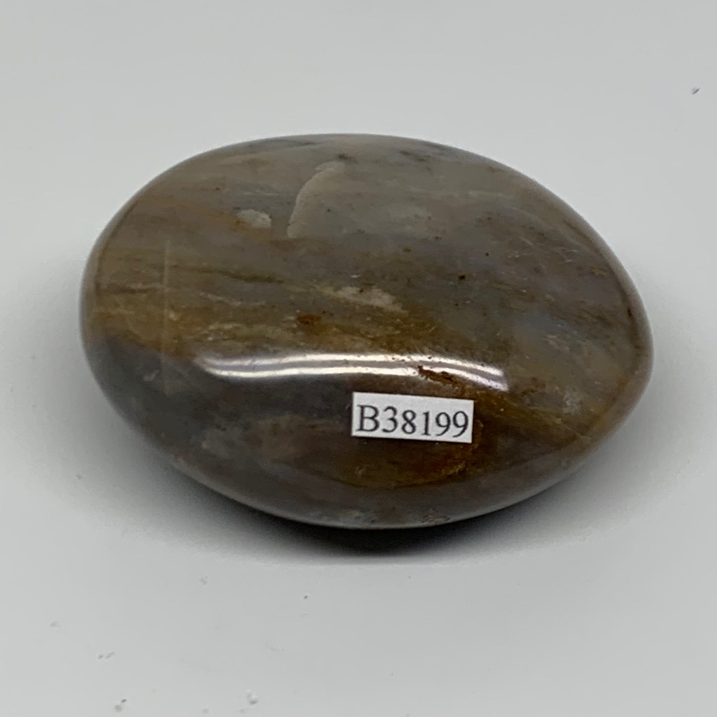 180g, 2.7"x2.3"x1.3" Natural Ocean Jasper Palm-Stone Orbicular Jasper, B38199