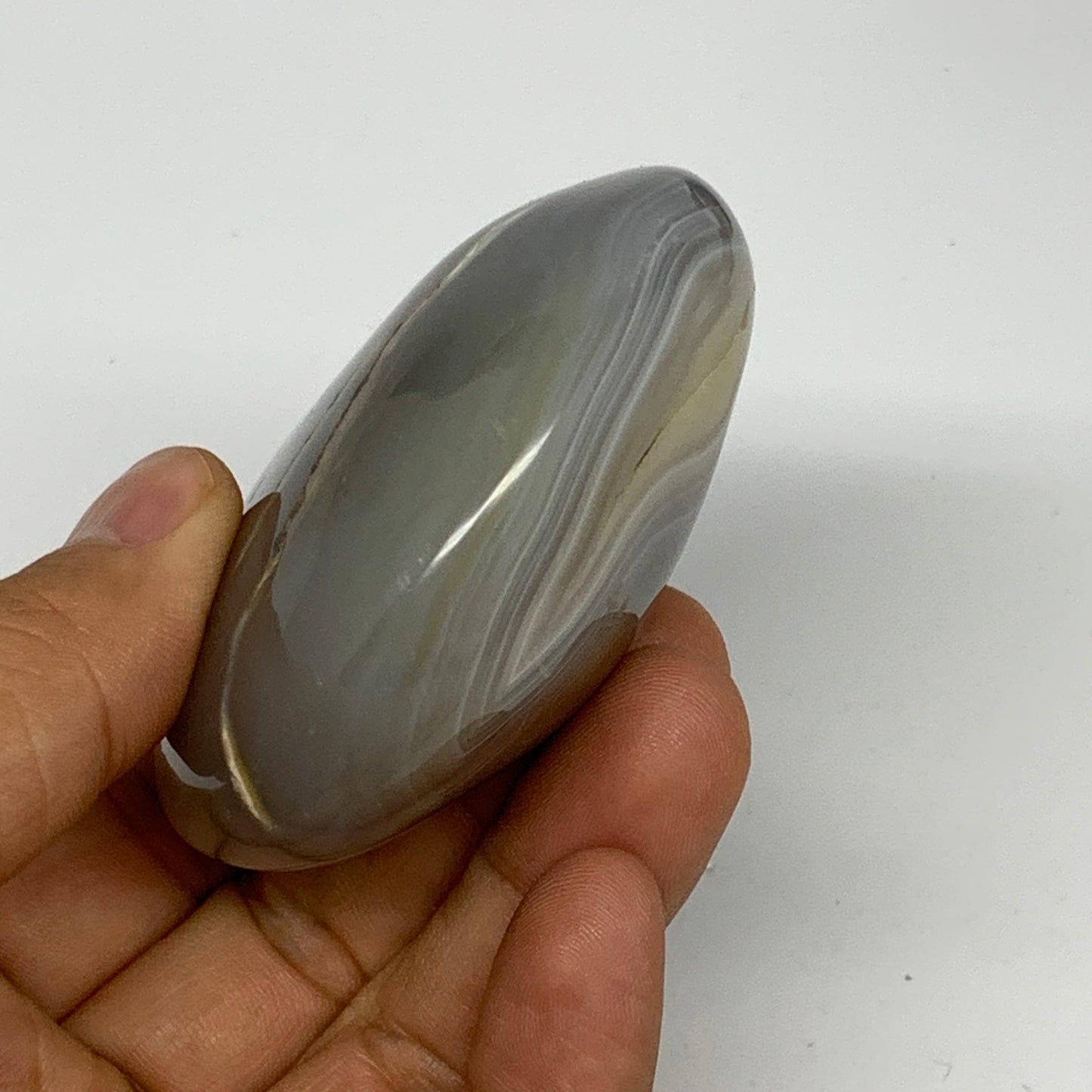 158.4g, 2.6"x2.5"x1.2" Orca Agate Palm-Stone Reiki Energy Crystal Reiki, B28674