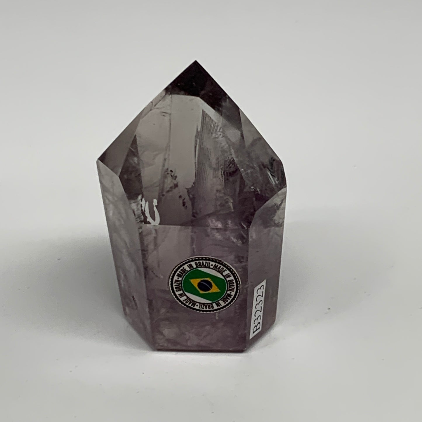 97.7g, 2.4"x1.5"x1.1", Natural Amethyst Tower Point Obelisk @Brazil, B32323