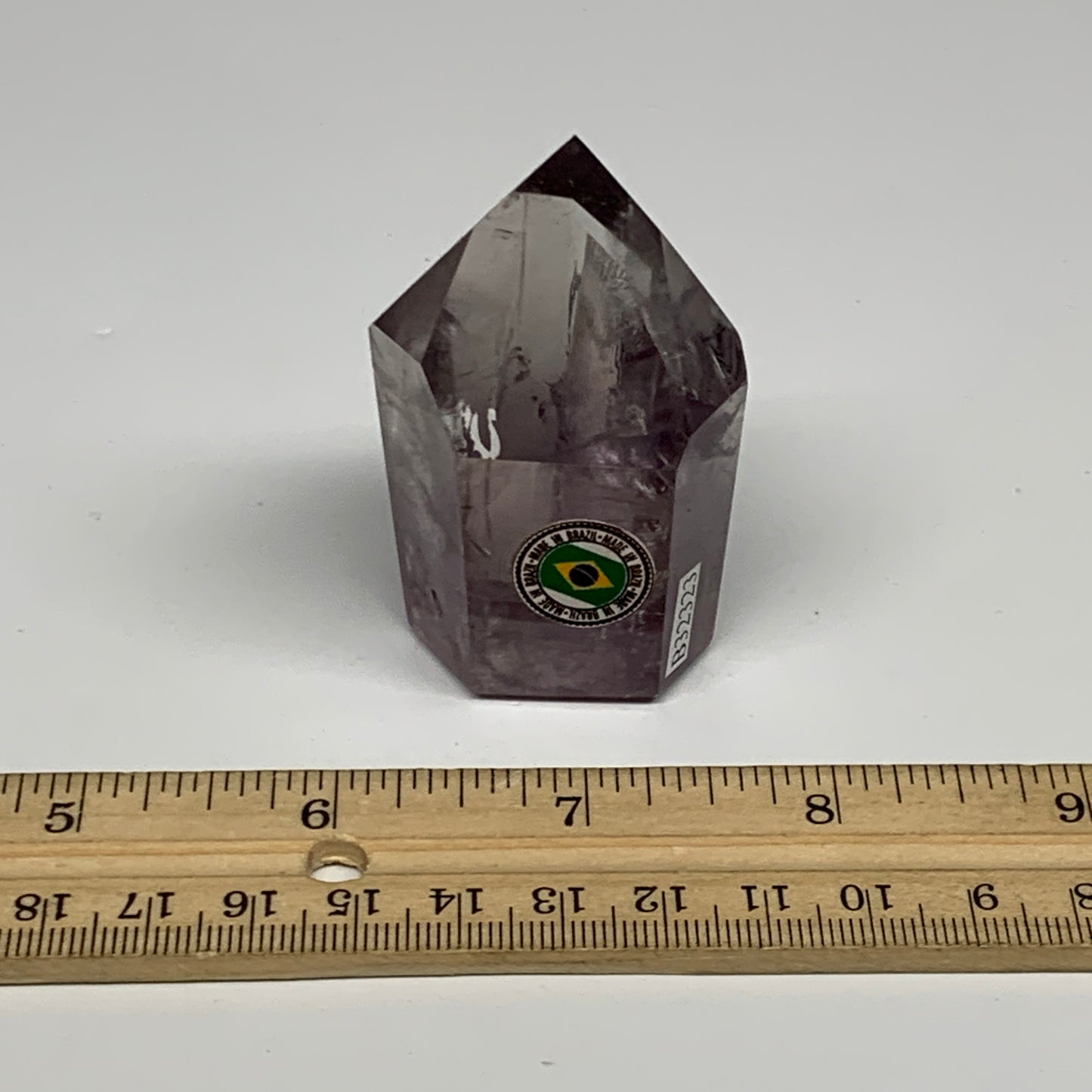 97.7g, 2.4"x1.5"x1.1", Natural Amethyst Tower Point Obelisk @Brazil, B32323